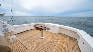 Spacious Teak Cockpit Deck View