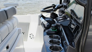 Photo 7424631 for 2020 Blackfin 332 Center Console Got Tuna Helm Station with Seating Area