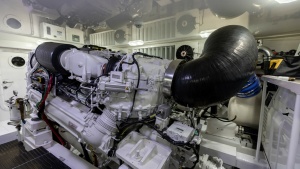 Engine Room with Twin Diesel Engines