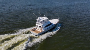 Aerial View of Flybridge and Cockpit