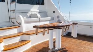 Teak Cockpit with Fishing Station