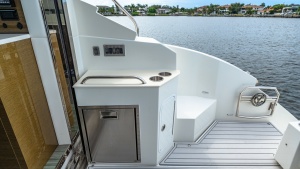 Cockpit Wet Bar with Scenic View