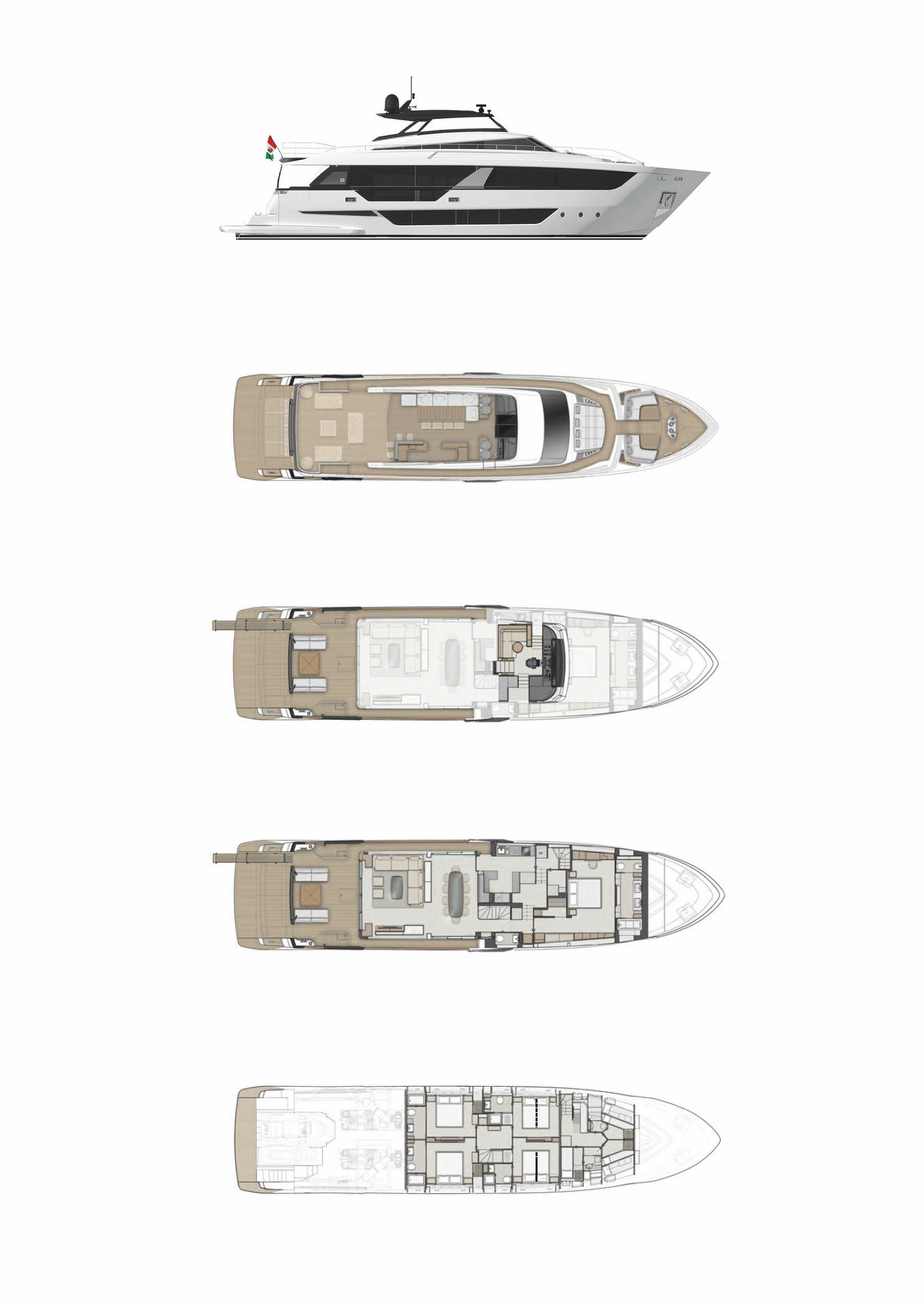 EPIC 98ft Ferretti Yachts Yacht For Sale