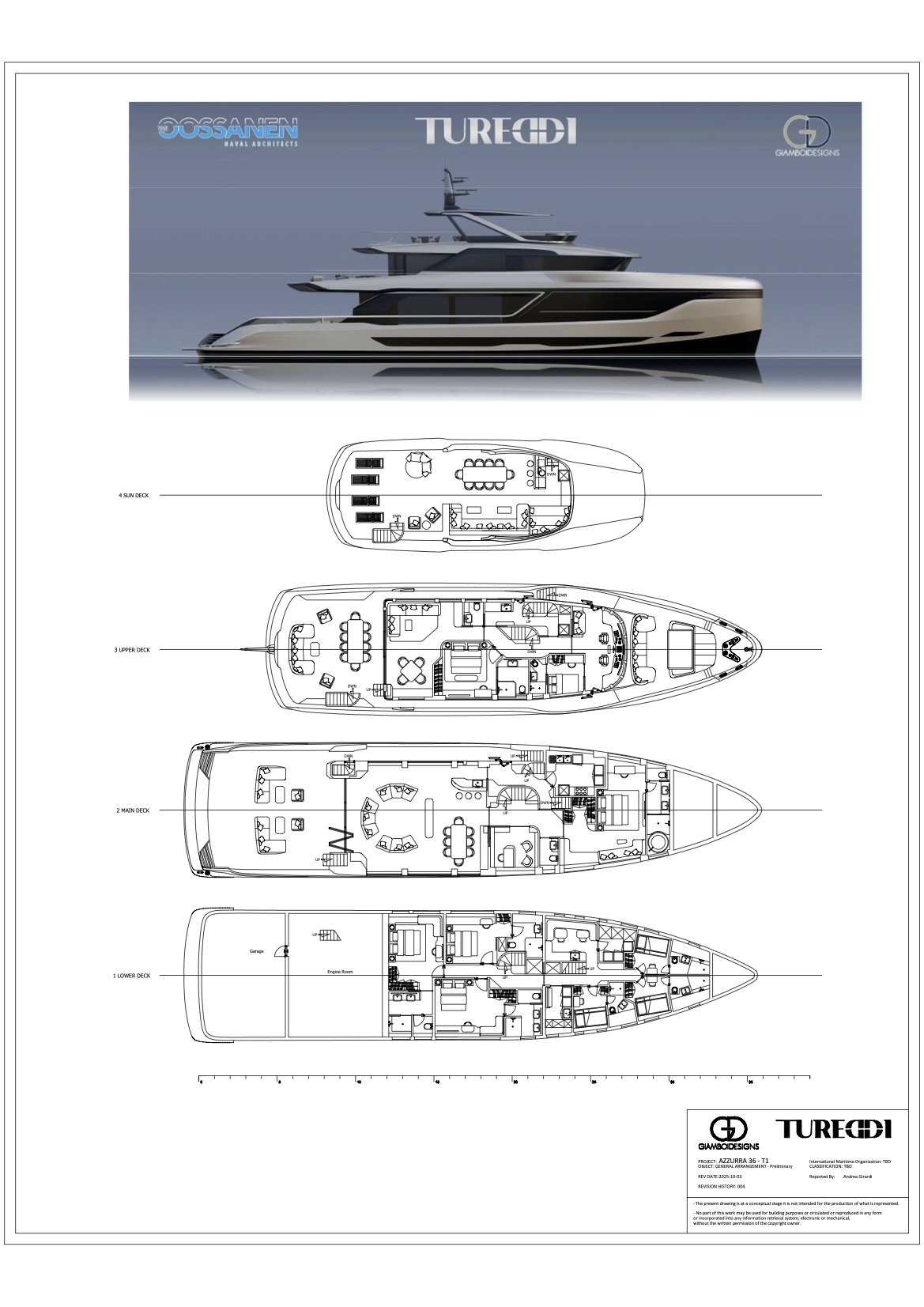 AZZURRA CUSTOM PLATFORM 36M 118ft Tureddi Yacht For Sale