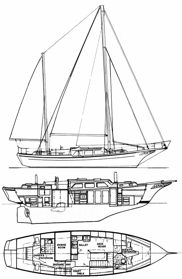 Free Spirit 47ft Alden Yacht For Sale