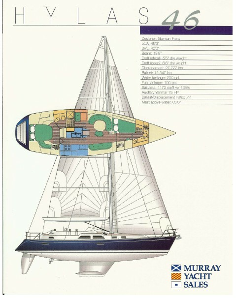 Hawke 46ft Hylas Yacht For Sale