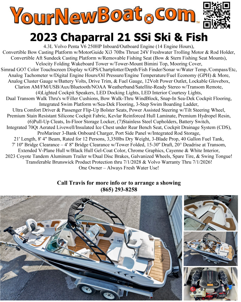 21ft Chaparral Yacht For Sale