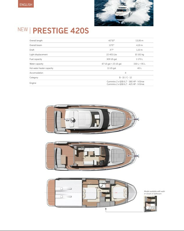 Karen Ann III 42ft Prestige Yacht For Sale